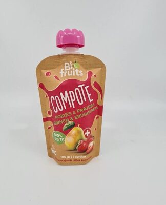 Compote poires-fraises