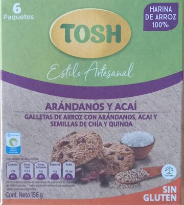 Tosh Estilo Artesanal Arándanos y Acaí