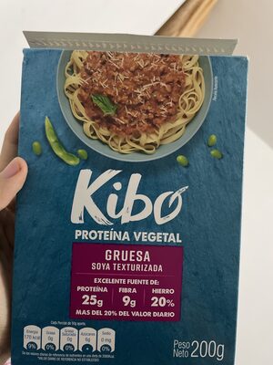 Kibo proteína vegana soya gruesa texturizada