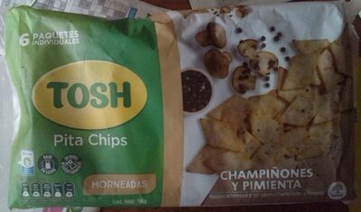 Tosh Pita Chips Champiñones y Pimienta