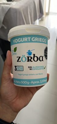 Zörba Yogurt Griego con Stevia