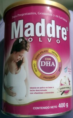 Maddre Polvo DHA sabor Vainilla