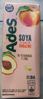 Soya + Jugo de Durazno