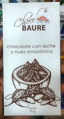 Chocolate con Leche y Nuez Amazónica