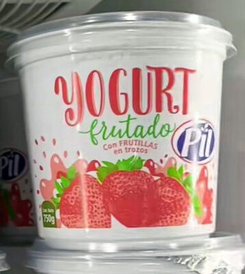 Yogurt Frutado con Frutillas en trozos