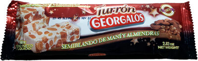 Turrón semiblando de maní y almendras