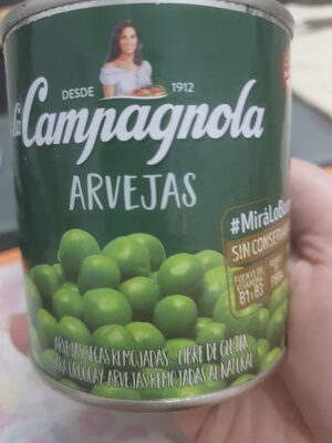 Arvejas secas remojadas