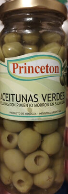 Aceitunas Verdes rellenas con pimiento morrón