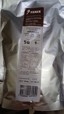 Cacao en polvo amargo