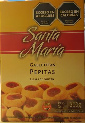 Galletitas Pepitas Libre de Gluten - Santa María