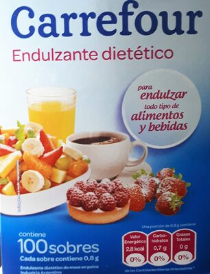 Endulzante dietético en sobres
