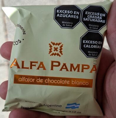 Alfajor de chocolate blanco