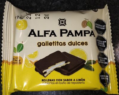 Galletitas rellenas con sabor a limon