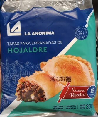 Tapas para Empanadas de Hojaldre