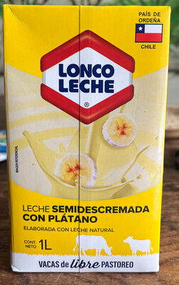 Leche Semidescremada con Platano