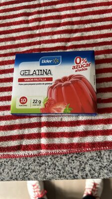 GELATINA SABOR FRUTILLA