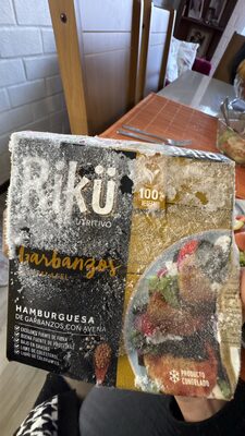 HAMBURGUESA DE GARBANZOS, CON AVENA