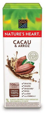 Bebida à Base De Arroz E Cacau Natures Heart Caixa 1l