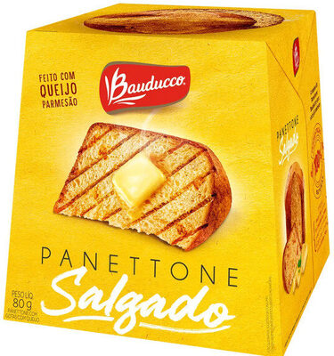 Panettone Salgado Com Gotas Com Queijo Bauducco Caixa 80g