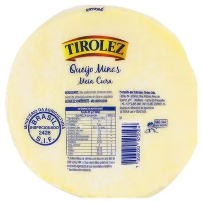 TIROLEZ Queijo Minas Meia Cura
