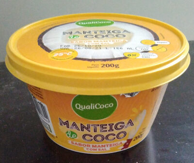 Manteiga de Coco Com Sal Qualicoco Sabor Manteiga