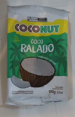 Coco ralado desidratado e adoçado