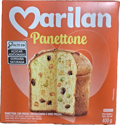 Panettone com frutas cristalizadas e uvas-passas