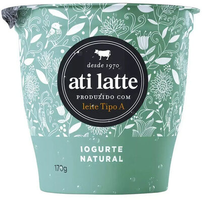Iogurte Integral Natural Atilatte Copo 170g