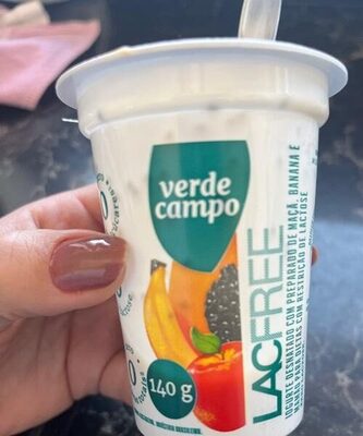 iogurte desnatado LacFree Maçã Banana e Mamão Verde Campo
