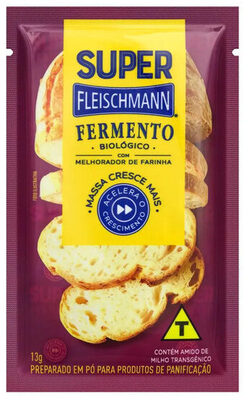 Super Fermento Biológico Pó Fleischmann Pacote 13g