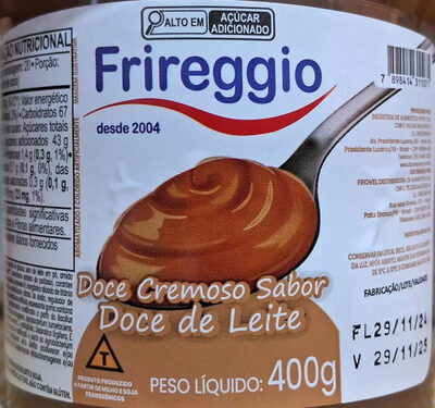 Doce cremoso sabor doce de leite