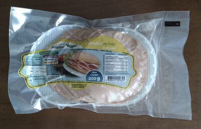 Mortadela de soja fatiada