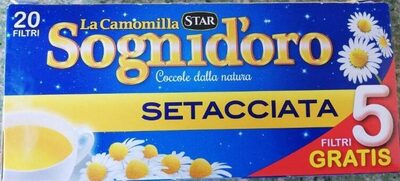 La camomilla Sognidoro setacciata