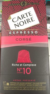 Café capsules Corsé n°10 - Espresso