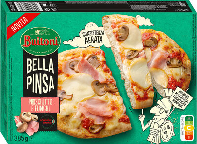 BUITONI BELLA PINSA pizza surgelée Prosciutto e Funghi 385g