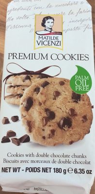 Biscuits avec morceaux de double chocolat