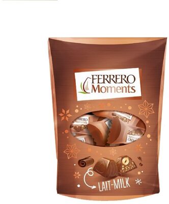 Ferrero Moments bonbons de chocolat au lait avec noisette entière x14