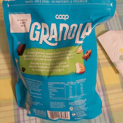 Granola Con Cioccolato Fondente E Mandorle
