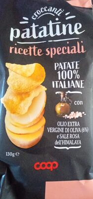 Croccanti patatine ricette speciali con olio extra vergine di oliva e sale rosa dell'Himalaya