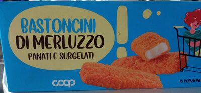 Bastoncini di merluzzo panati surgelati