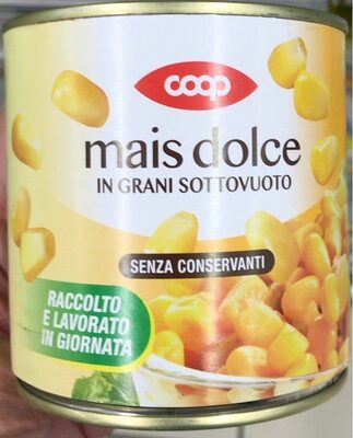 Mais dolce in grani sottovuoto