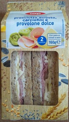 Tramezzini Gourmet Prosciutto Arrosto Carciofini e Provolone