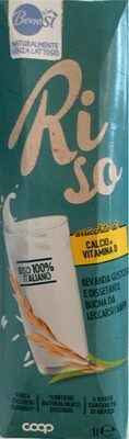 Bevanda di riso con calcio e vitamine