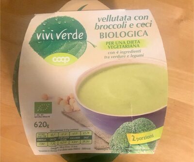 Vellutata con broccoli e ceci biologica