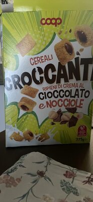 Cereali ripeni di crema al cioccolato e nocciole