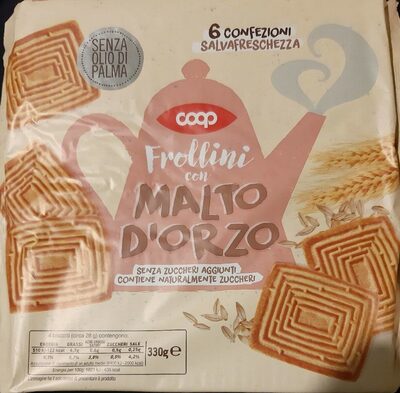 Frollini con malto d'orzo