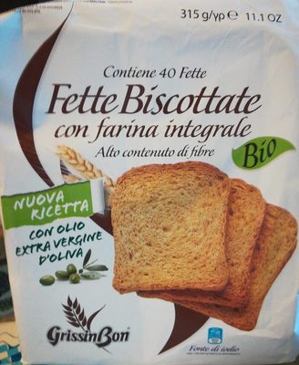 Fette Biscottate Bon Dal Cesto Di Alice 40 No Arr Integ Bio Integr Salut Integr 315 GR Bio