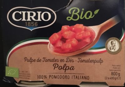 Pulpe de tomates en dés bio