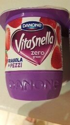 Yogurt Vitasnella Zero Grassi Fragola in Pezzi