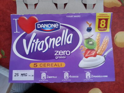 VITASNELLA ZERO GRASSI 5 CEREALI FRAGOLA KIWI